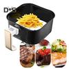 100 Stück 7/8/9 Zoll quadratische Antihaft-Luft-Bratpfannen-Pad Grillpapier-Dampfmatte