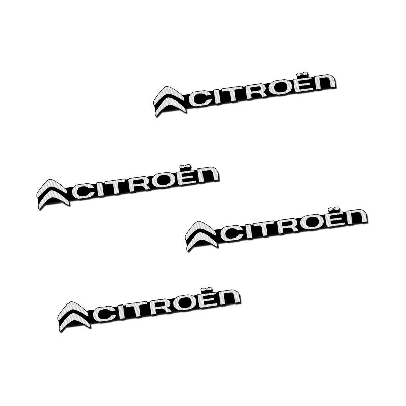 

4/10Pcs 3D Aluminum Stereo Speaker Badge Emblem Stickers for Citroen C1 C2 C3 Grand C4 Picasso C4L VTS C-ELYSEE DS C5X Picasso