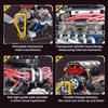 Moc 665Pcs Creative Electric Rc App Control V8 Engine Led Assembly Building Blocks Diy Children'S Puzzle Toy Birthday Gift
