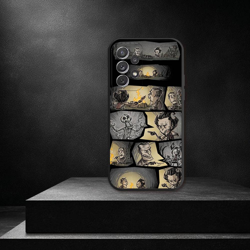 

D-Don T Game S-Starve For Samsung S 26,25,24,23,22,30,21,10,9,Ultra,Plus,Lite,FE,4,5G Black Soft Case Phone Case SamsungS25
