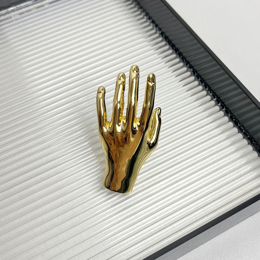 Jewelry Accessories Stereoscopic Rings Zinc Zinc Alloy Gothic Rings Cute Hand Shape Finger Buckle Gift