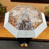 Umbrelă Transparentă Drăguță cu Pisici - Elegantă Semi-Automată cu Mâner Lung pentru Femei