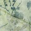 Bamboo Plum Blossom Tie-Dye Flocking Mesh Fabric for Cheongsam Dress