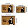 VIKAMA Cute Cat Entrance Door Carpet, Comfortable To Walk On, Bathroom Carpet, Machine Washable, Home Decoration