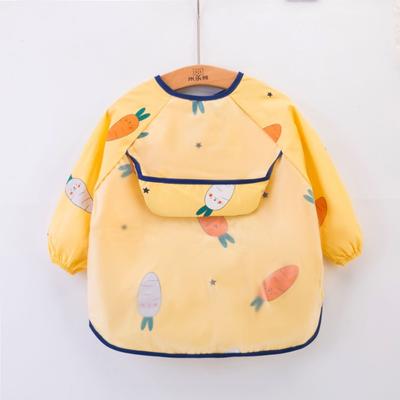 Cartoon Animal Waterproof Baby Apron for Infant Long Sleeve Children Feeding Scarf Apron Smock Bandana Bibs Burp Cloth