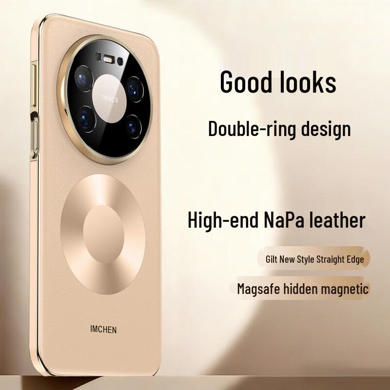 

Магнітний шкіряний чохол для Huawei Mate 80 Pro