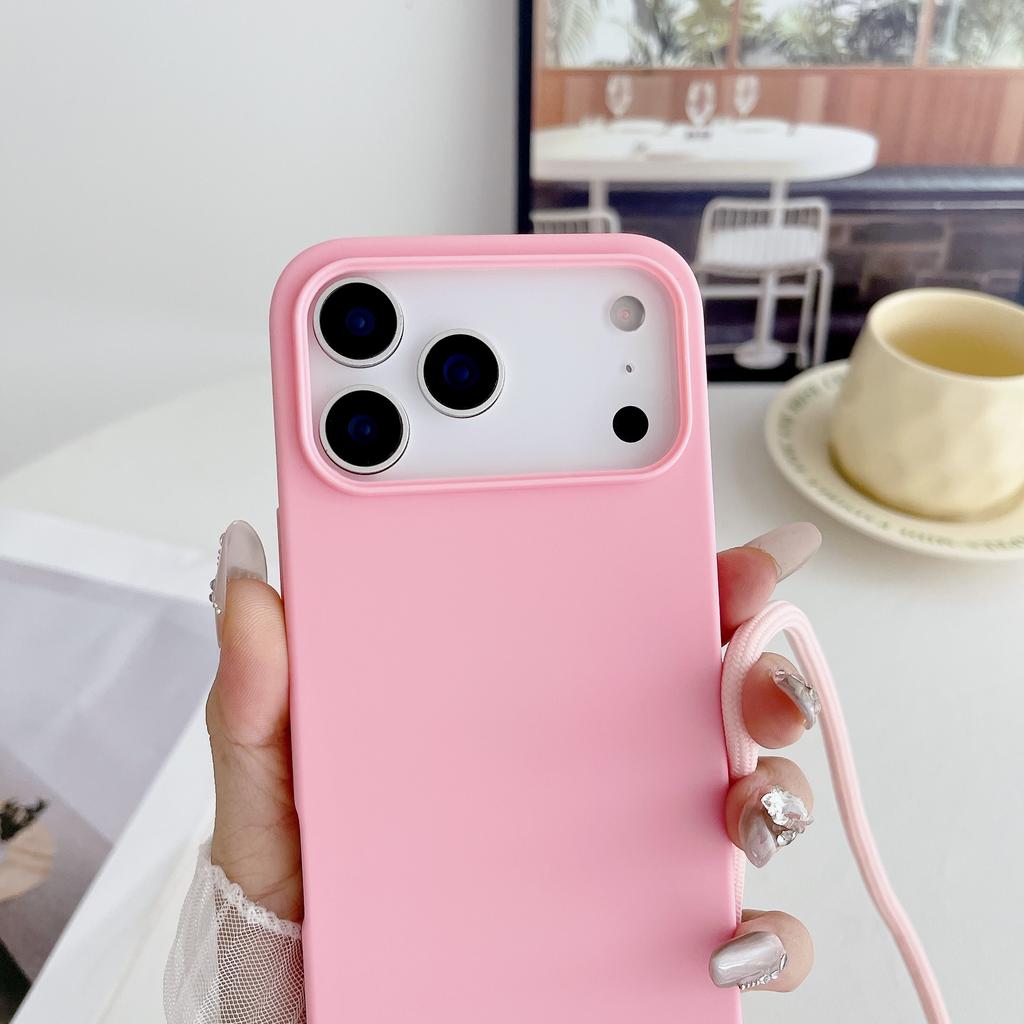 Crossbody Lanyard Strap Acrylic Chain Silicone Case For iPhone 17 Air 17 16 15 14 13 12 11 Pro Max X XR Max 7 8 Plus Samsung S25 S24 23 Ultra Plus