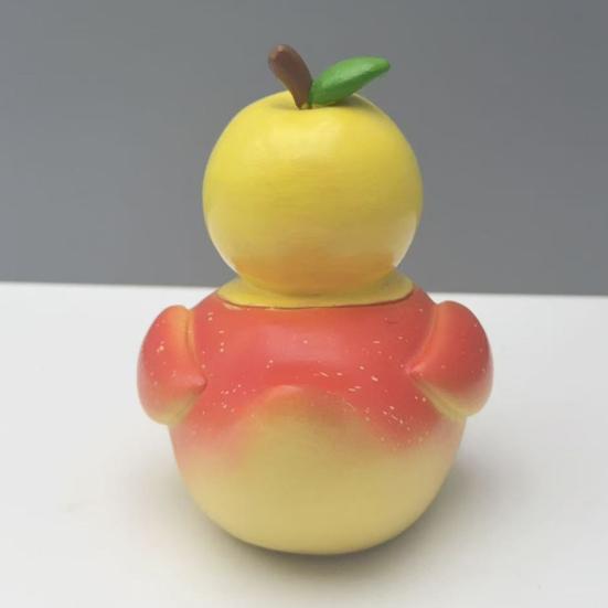 Fruit Duck Figurine Peach Pineapple Grape Strawberry Banana Resin Statue Sculpture Home Office Decoration Ornament