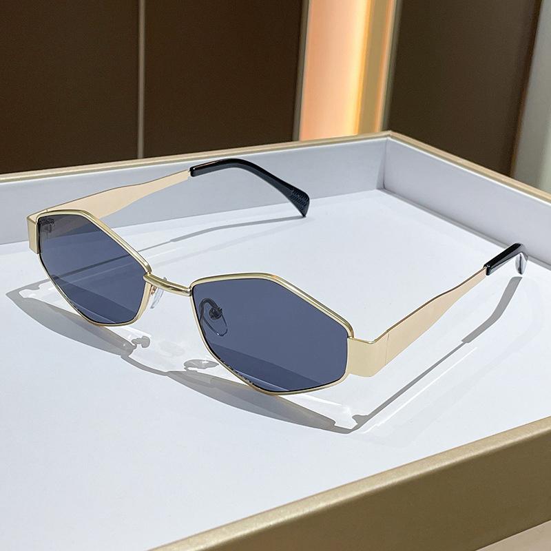 1 Τεμάχιο Οβάλ Σχήματος Προσωπικότητας Μεταλλικά Μικρά Στρογγυλά Γυαλιά Αξεσουάρ Παραλίας Για Γυναίκες Γυαλιά Γυαλιά Ηλίου