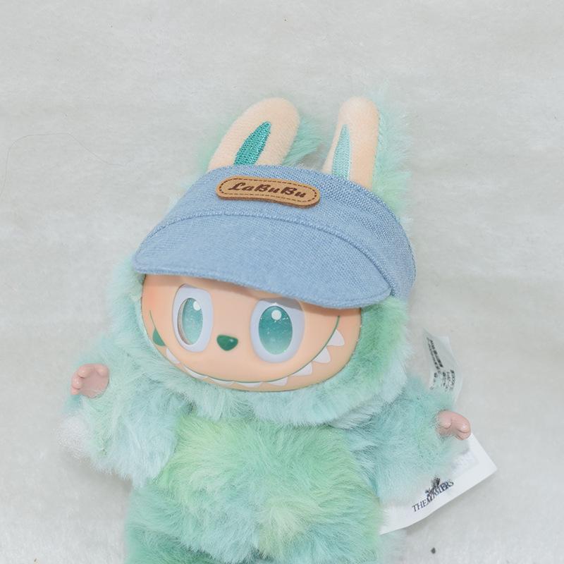 

Лабубу 17 см Виниловая шляпа: Бейсболка, Костюм куклы Макарон, Аксессуары для переодевания Cap Only, No Doll