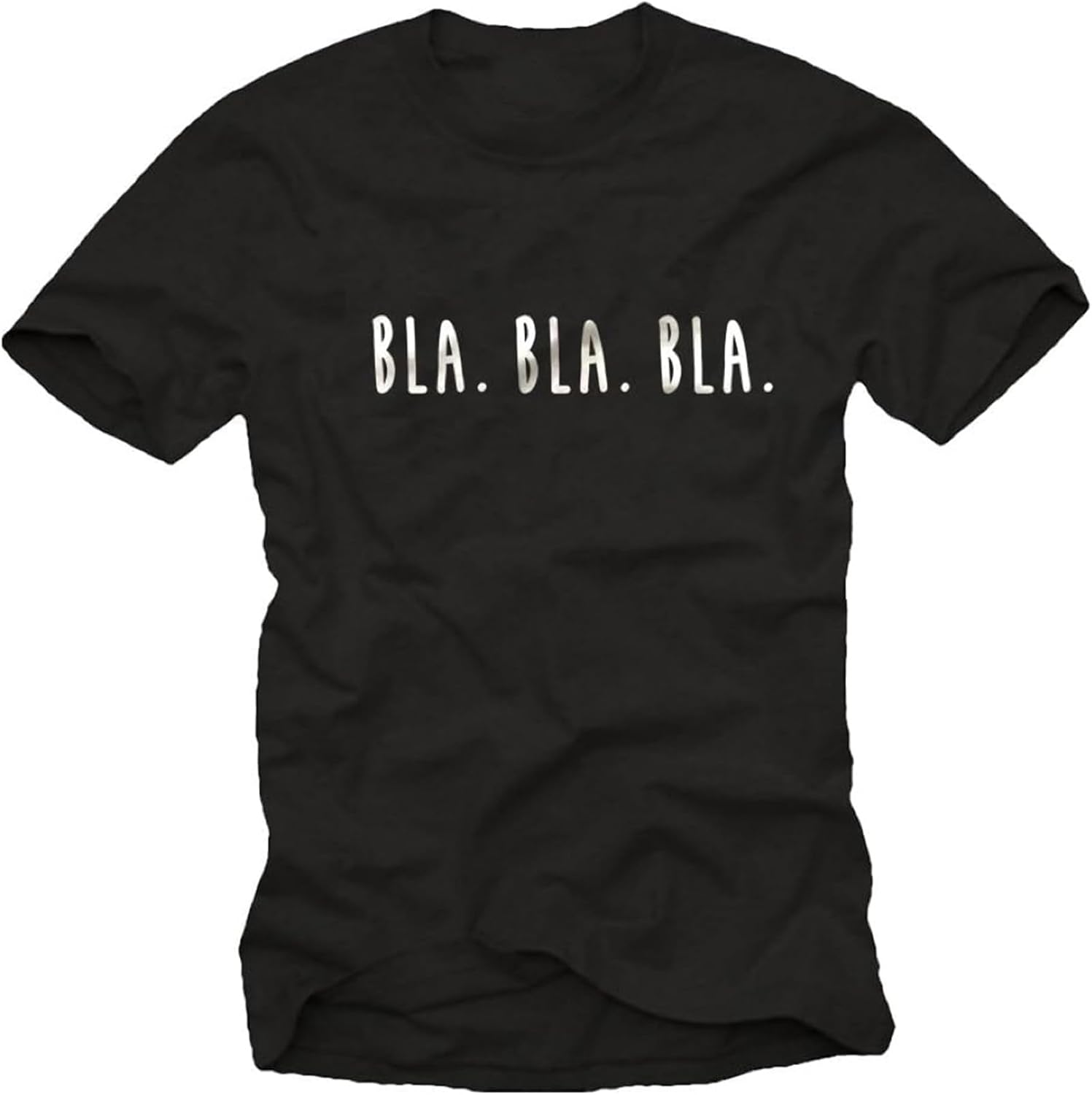 Funny Slogan T-Shirts for Men - Print BLA BLA BLA 4XL чёрный