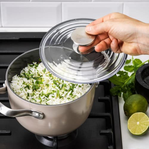 GREENPAN Multi-Food Cooker, 16.5cm, Taupe, with a Ceramic Coating Made from Sand-derived Minerals, Free of Harmful Substances. Can Be Used As a Rice C
