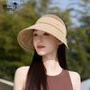 Summer sun hat children's big brim can tie ponytail empty top hat outdoor versatile fashion can hang mask sun protection hat