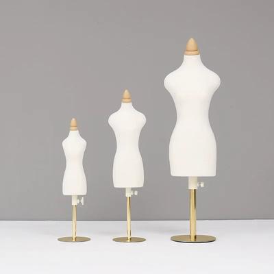 1/2 1/3 1/4 Student Teaching Mannequin Halterung Edelstahl Basis Mini weibliche Mannequin für Puppe Kleidung Display Stand DIY