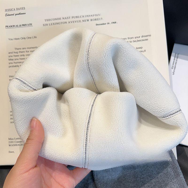 Girls' Bell Bottom Pants for Winter Stylish Children's Baby One-piece Velvet Pants Fashionable Wide Leg Pants