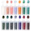2mm Czech Glass Seed Beads Transparent Colorful Tubular Loose Rice Beads DIY Craft Bracelets Earrings Jewelry Gift Accessories