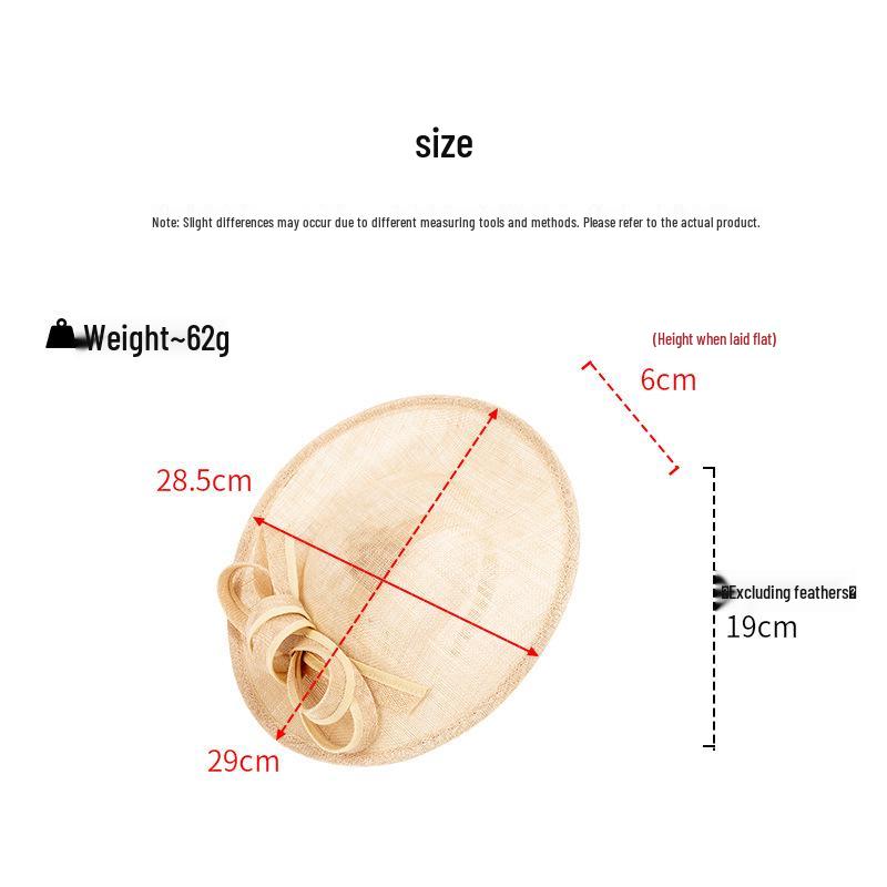 Elegant British Style Gauze Headwear - Retro Spring/Summer 2025 Party Hat