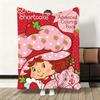 Süßer Cartoon s-Erdbeer S-Sahnetorte Überwurf Flanell Flauschig Weich Decke Warm Hautfreundlich Überwurf für Sofa Bett Büro Nickerchen Winter