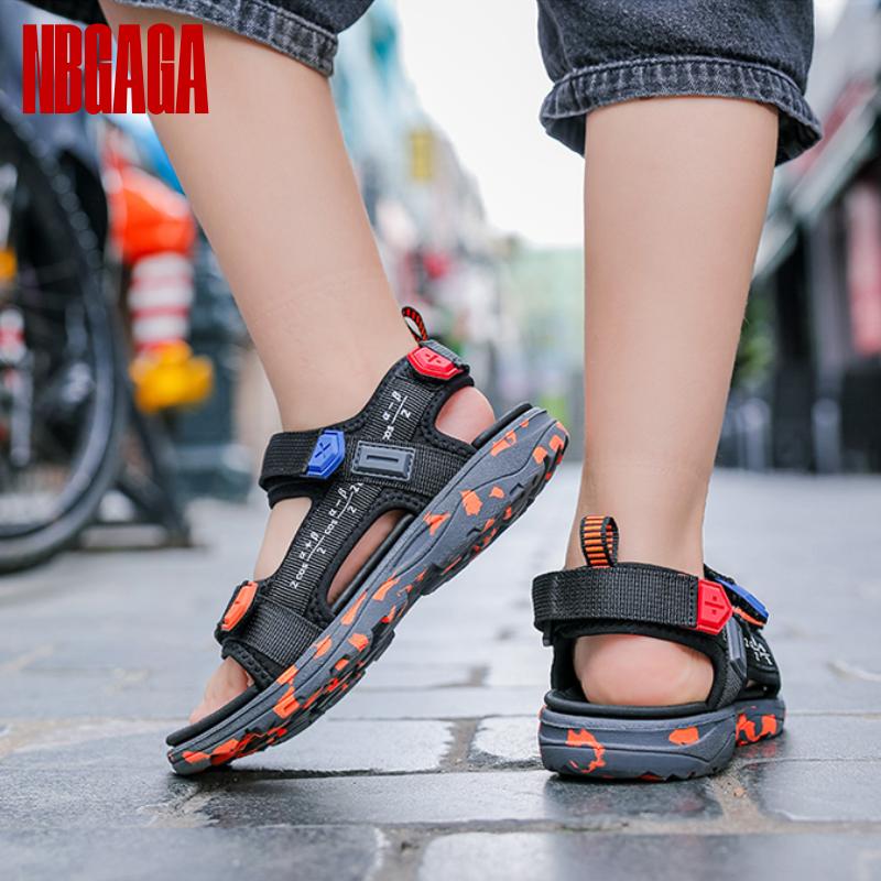Boys Sandals Summer Beach Non-Slip Breathable Lightweight Soft Sole Kids Sandals for Boys Outdoor Sports Shoes Size 28-41