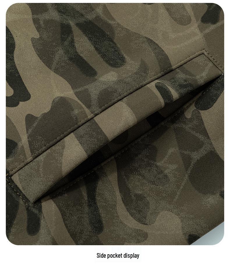ACU Men's Clothing | Camouflage Baseball Cardigan Hoodie - Trendy American Sport Jacket for Spring Autumn Winter 2026