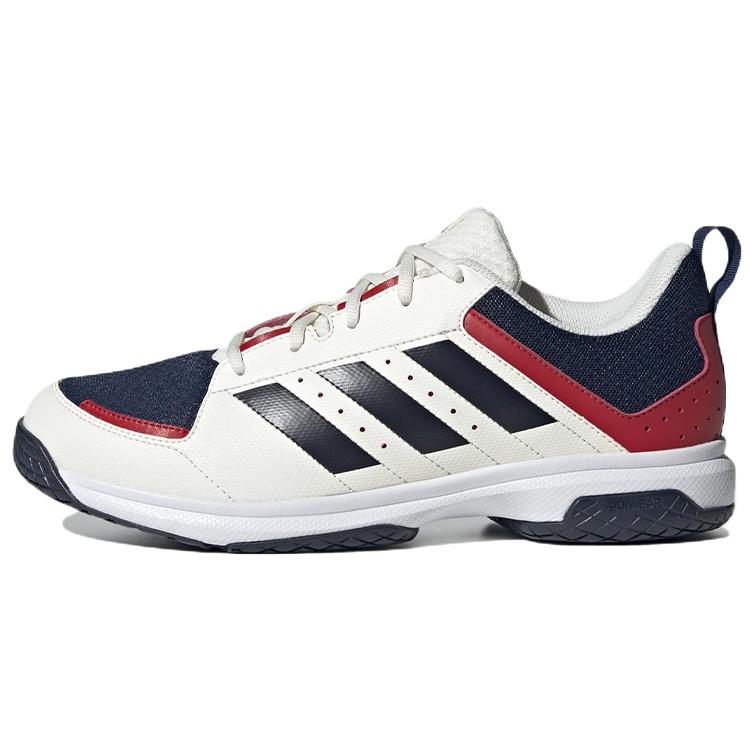 adidas Ligra 7 Indoor White Black Blue Men s GX3753 EU 45⅓