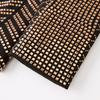 Mens Casual Collarless Jacket with Rhinestone Details