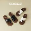 Augustine platform slippers women's 2025 new summer wear toe beach sandals with skirt casual sandals