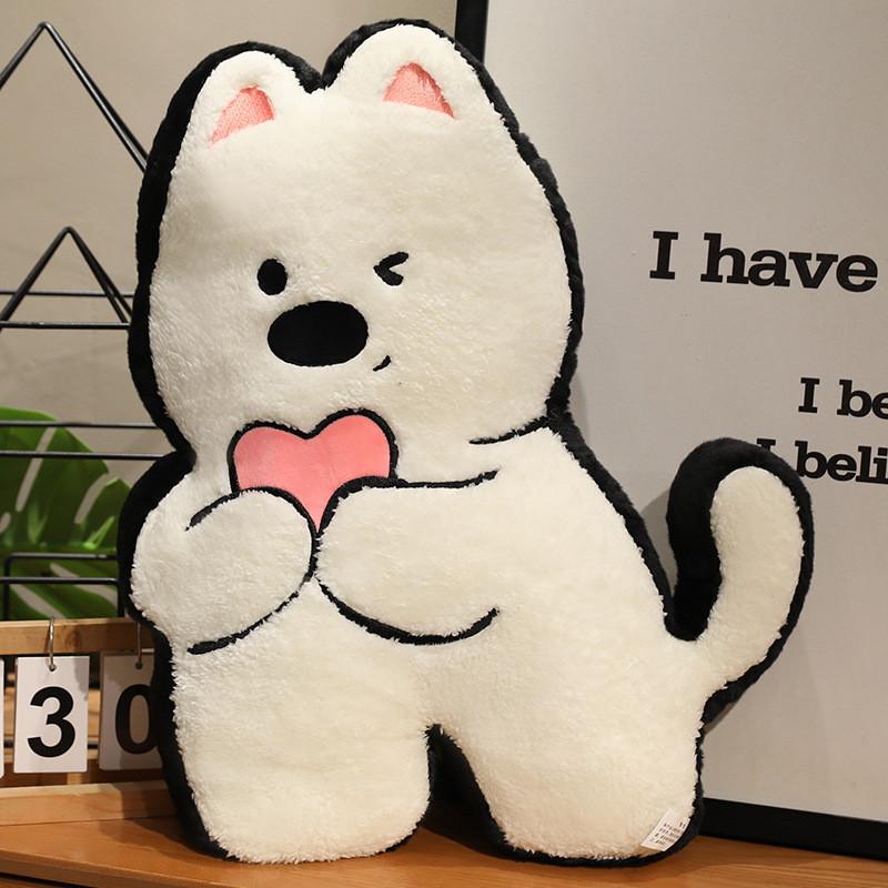 West Highland Cartoon Dog Plush Toy Pp Cotton Filling Couch Decor Kids Room