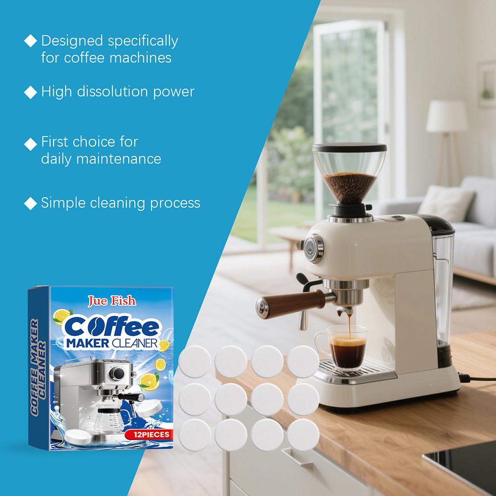 Coffee Machine Cleaner Descaler Tablets Coffee Maker Deep Cleaning Grinder Descaling Cleaning Tabs Universal Effervescent Tablet