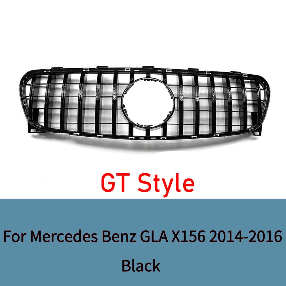 

For Mercedes-Benz GLA Class X156 2014-2016 Front Bumper Grille GT Diamond Style GLA200 GLA250 GLA260 ABS Car Styling