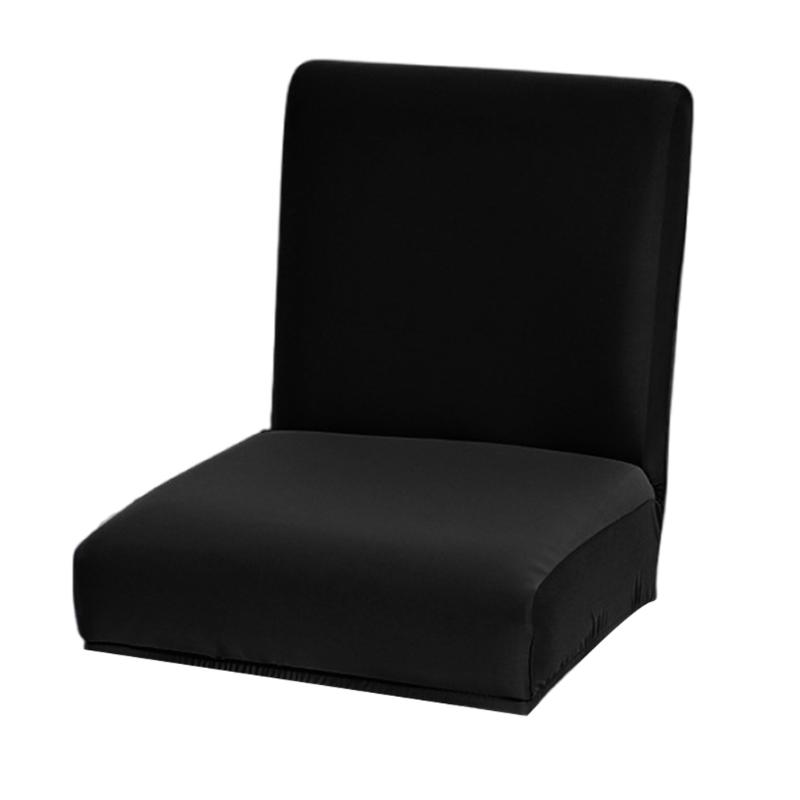 Elastic Polyester Chair Cover Spillproof Design Stool Cover Multiple Solid Color