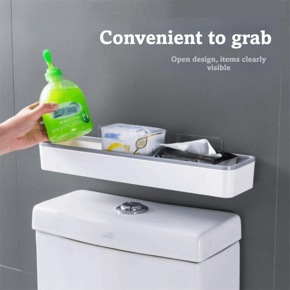 Wall-Mounted Toilet Storage Cabinet Space-Saving Above Toilet Rack Wall Hanging Rack Above Toilet