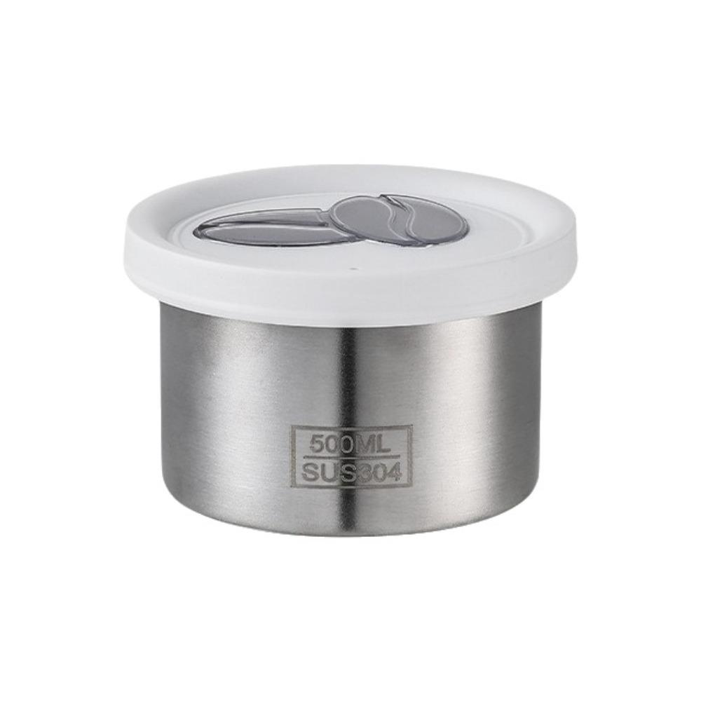 Airtight Sealed Containers Stainless Steel Food Storage Container Coffee Bean Storage Jars  Kitchen 500ML