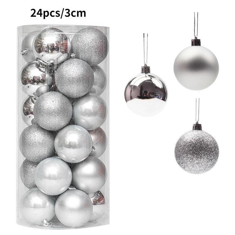 24/36 Pcs Christmas Balls New Year Party Decoration Xmas Tree Ornaments Christmas Hanging Ornament Home Decor Gifts Navidad 2025