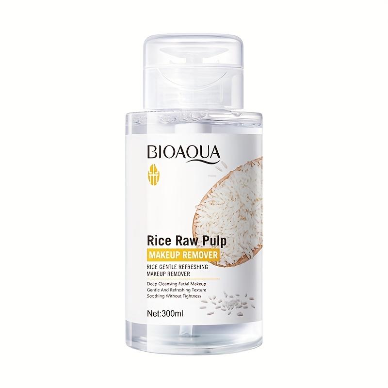 300ml Acqua Micellare Detergente Rimuovi Trucco Delicato Rinfrescante con Polpa di Riso Originale per Rimozione Completa del Trucco e Cura della Pelle