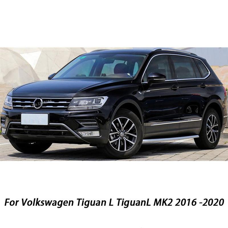 For Volkswagen VW Tiguan L MK2 2016 2017 2018   Car ABS Plastic Ide Door Audio Speak Sound Case Trim Hood Frame