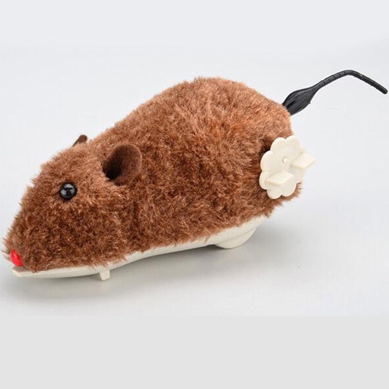 Wind Up Mouse Racing Mini Jumping Rat Plush Mice Realistic Looking Pet with Twirling Tail,Wind Up Toys for Birthday Gift