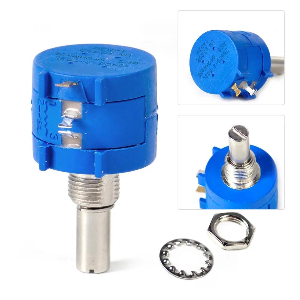 1 Set Potentiometer 3590S Multiturn Potentiometer with Knob Kit 10K 100R 200R 500R 1K 2K 5K 20K 50K 100K Ohm