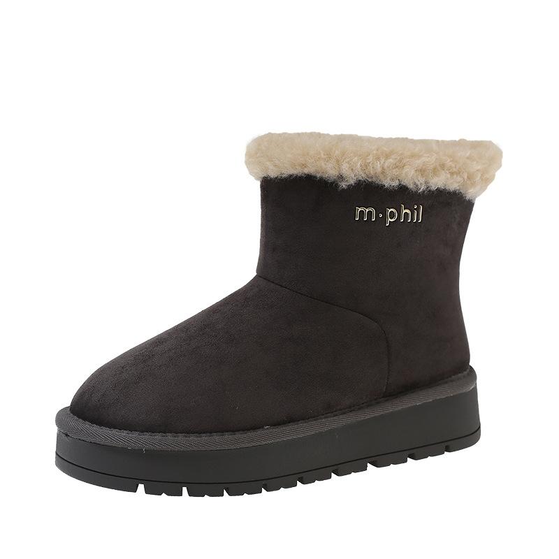 Winter new thickened warm shoes velvet Northeast snow boots short boots fashionable women's cotton shoes wholesale