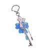 Stylish Four Leaf Clover & Musical Note Charm Keychain for Keys Bags or Backpacks Durable Alloy Resin Accessory