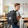 Grundschüler Rucksack Hartschale Fußball-Thema Gewichtsreduzierend Jungen Doppelschultertasche Große Kapazität Mit Kleiner Federtasche Set