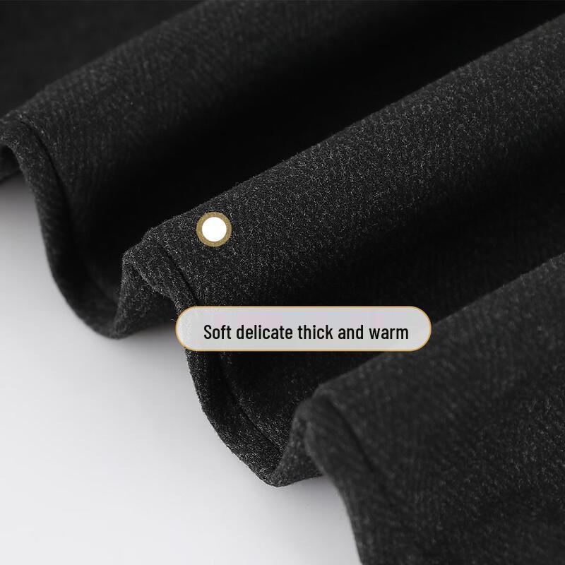 Women's Autumn/Winter High-Waist Wool Blend Straight Leg Casual Pants