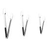 Stainless Food Tongs with Heat Silicone Tips for Cooking, Serving and Grilling