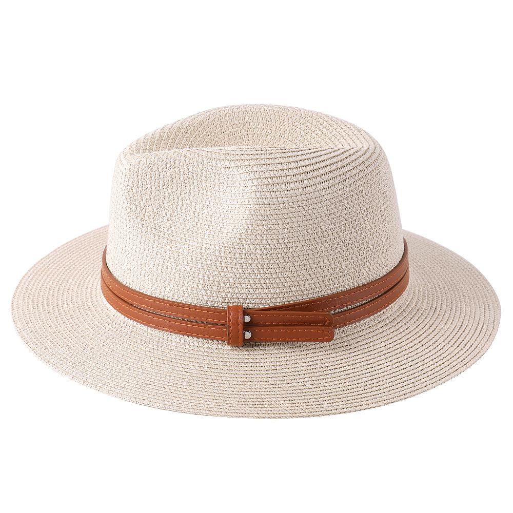 Panama Straw Hat Summer Men Women Wide Brim Beach UV Protection Fedora Hats