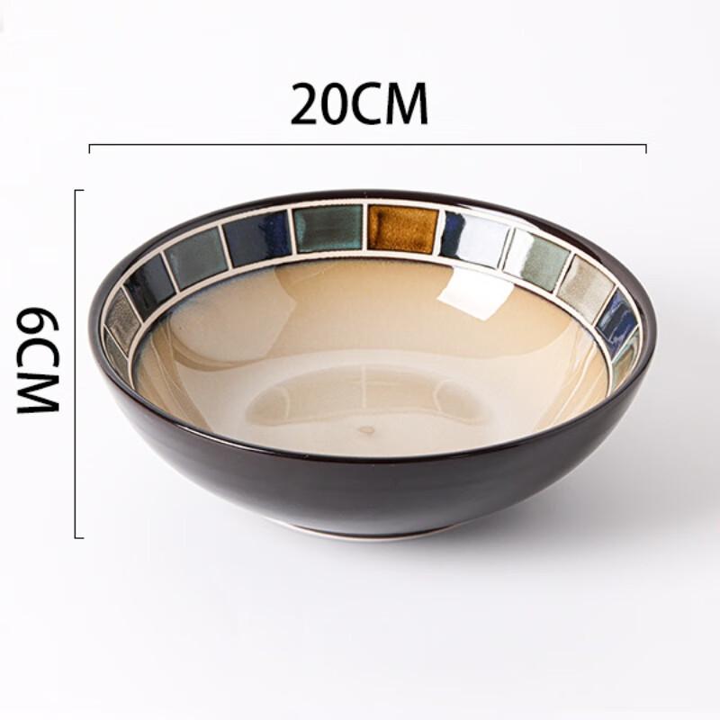 Zhishi Hand-Painted Floral Underglaze Ceramic Bowls