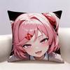 DDLC Natsuki Doublesided print Pillow Case Pattern Printed Pillowcase For Living Room Sofa Cushion Cover