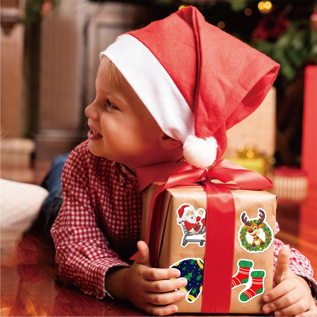 50 Pcs Christmas Stickers, Festival Gifts, Decoration, Small Patterns, Handbooks, Stationery Boxes, Stickers