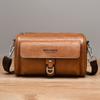 WEIXIER Men's Leather Crossbody Shoulder Bag Classic Waterproof Briefcase Messenger Satchel Travel Bag