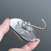 Transparent Traceless Adhesive Hooks - Stainless Steel, Nail-Free, for Bathroom & Behind-Door Use