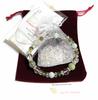 Malline Natural Stone Power Stone Bracelet with and Natural Quartz Protection from Inner Made In Emerald, Jade, Peridot, Crystals. Love, Healing,